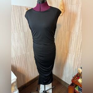 Sofia By Sophia Vegas Chic Black Ruched Dress Little Black Dress